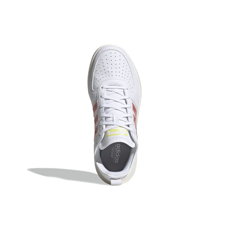 Adidas Court80s PU Retro Casual Tennis Low-Top Sneakers Women Sneakers White Pink EG8265