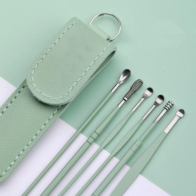 

Набор для чистки ушей с инструментами для взрослых и детей в домашних условиях, включает ложку для чистки ушей и инструмент для чистки ушей.