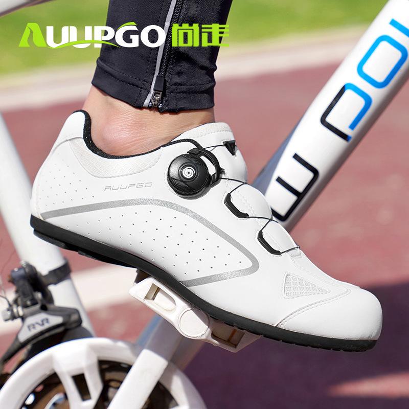Original Auupgo 2024 New Cycling MTB Shoes Route Cleat Road Bike Speed Flat Sneaker Racing Women Bicycle Mountain Spd Biking