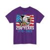 250 Years American Flag Heavy Cotton Purple All Size T Shirt MM096 Unisex T-Shirt
