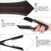 Ergonomic Design Double Brushes Hair Straightening Comb Professional Hairdressing Comb  Home Use