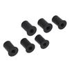 6pc M6 Durable Rubber Well Nuts Windshield Bolts for Motorcycles Kayak Canoe Boats