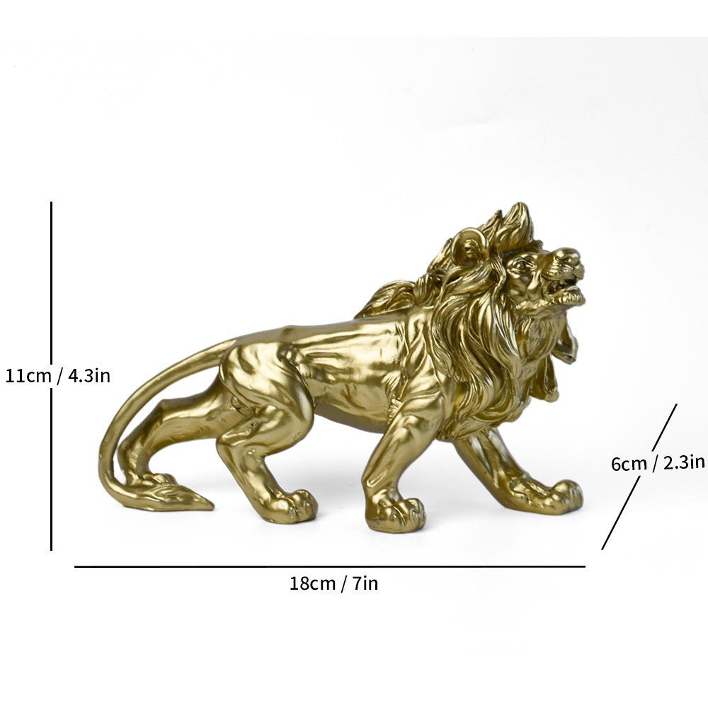Современный Минималистичный Креативный Рычащий Лев Смоляная Рукодельная Фигурка Украшение Домашняя Животная Скульптура Декор Гостиной