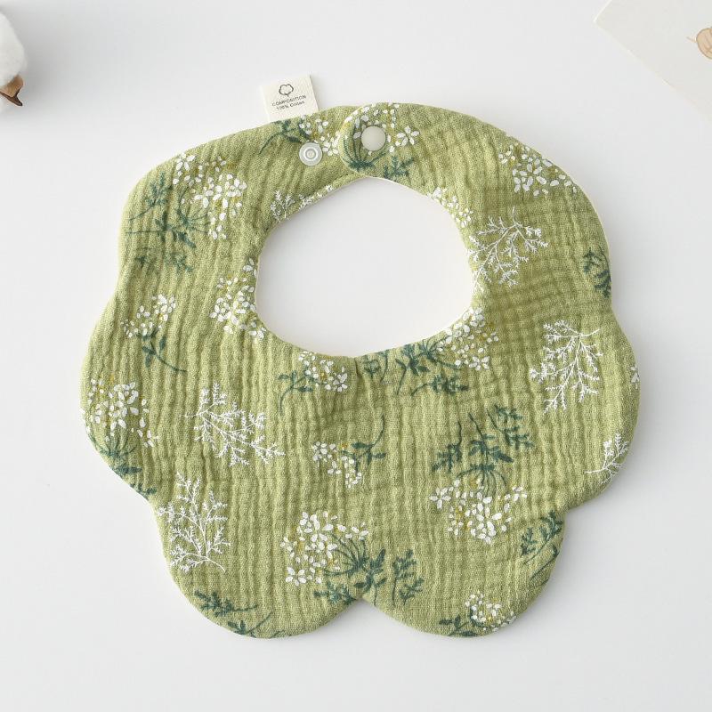 360-Degree Pure Cotton Petal Baby Drool Bib