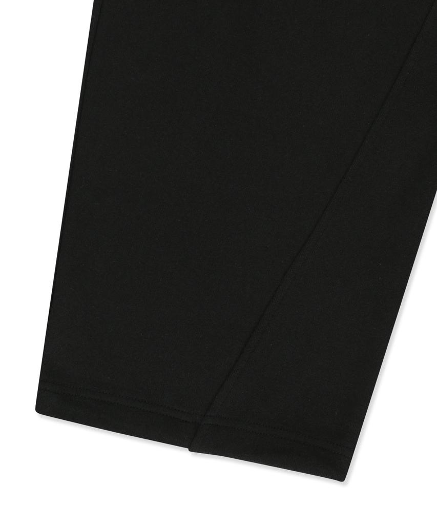 BROWNBREATH Stamp Tag Wide Sweatpants - Black
