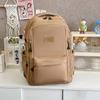 Schultasche neue Schultasche weibliche Studentin einfarbig Rucksack mit großem Fassungsvermögen mehrschichtig Rucksack für Mittelschüler