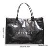 Glossy Transparent Jelly Bag Large Capacity Letter Prints Handbags Fashion PVC Tote Bag  Swimming