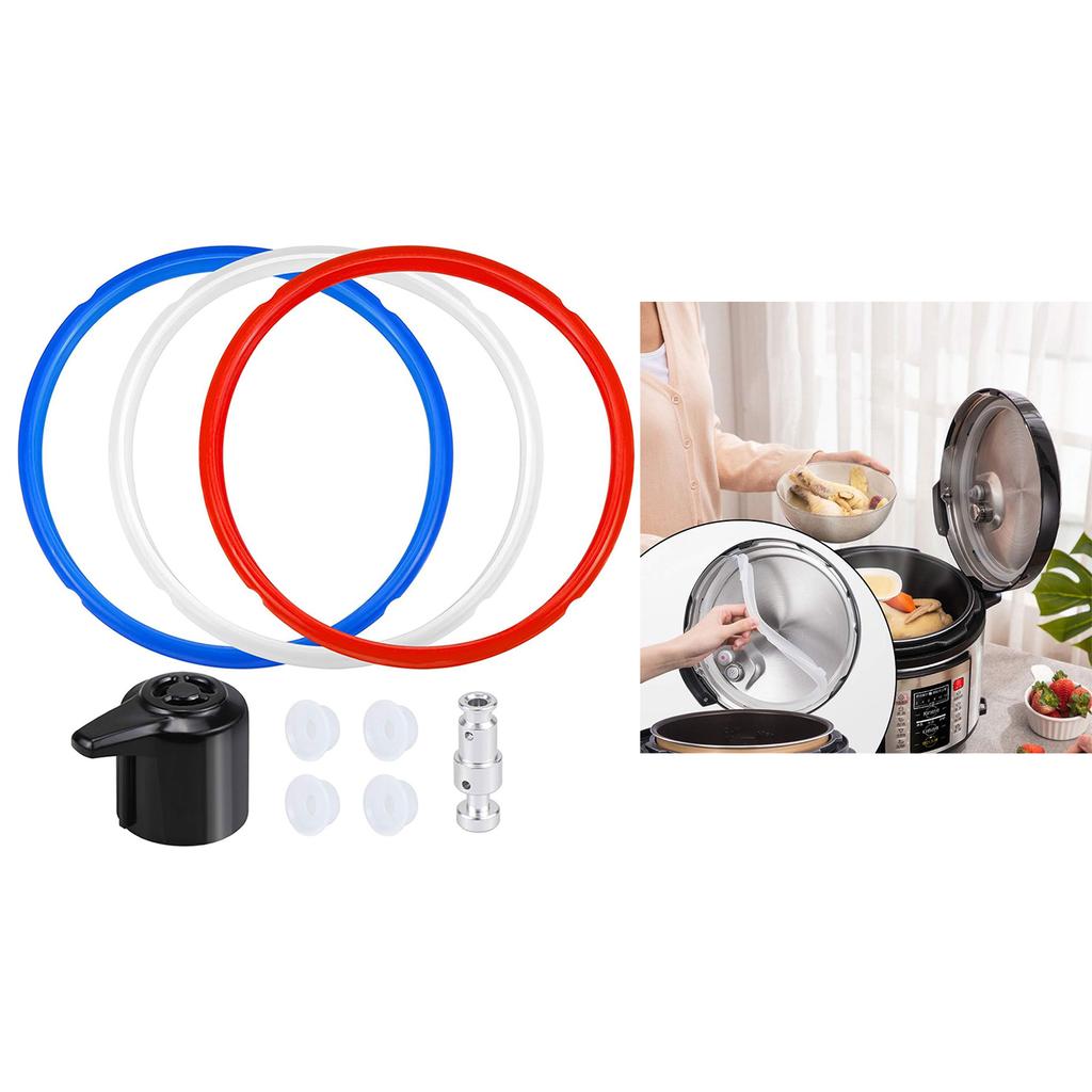Supapă de eliberare abur Oală sub presiune Piese de schimb Inele de etanșare din silicon Garnitură supapă plutitoare pentru oală sub presiune 5/6QT