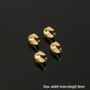 4x9mm Iron Melon Seed Buckle: Smooth Pendant Clip and Bracelet Clasp for DIY Handmade Jewelry