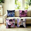 Hot Cartoon Seven WuLiuQi Square DoubleSided Printed Pillow Case Bedroom Bedside Pillow Sofa Cushion Cover