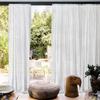 Extra Wide Outdoor Sheer Curtain Breathable Waterproof Voile Mesh Screen Lightweight Privacy Netting for Yard Patio Porch Balcony Pergola