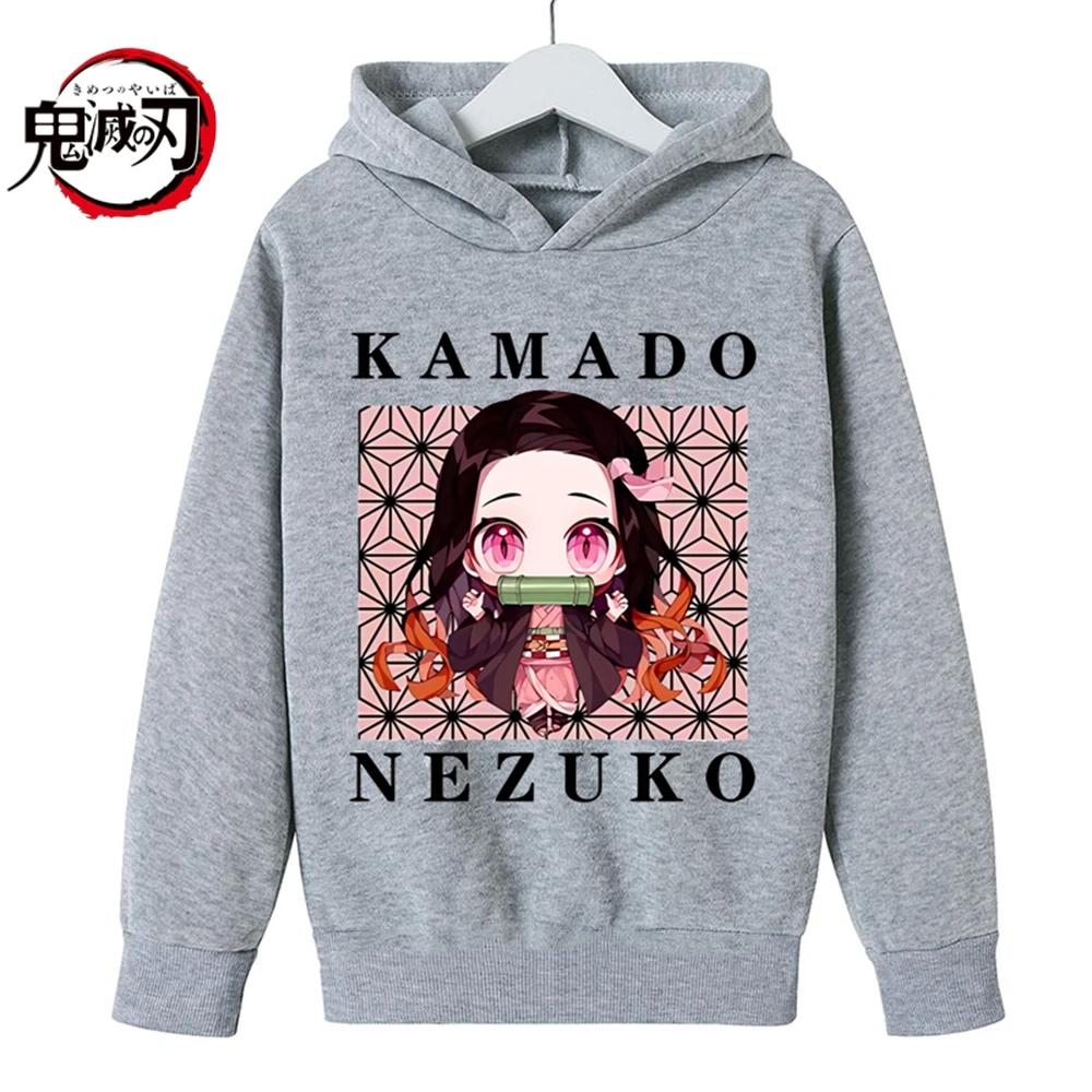Autumn Warm Evil Spirit Killing Fashionable Casual Sports Hoodie With Anime Print For Boys And Girls Clothing