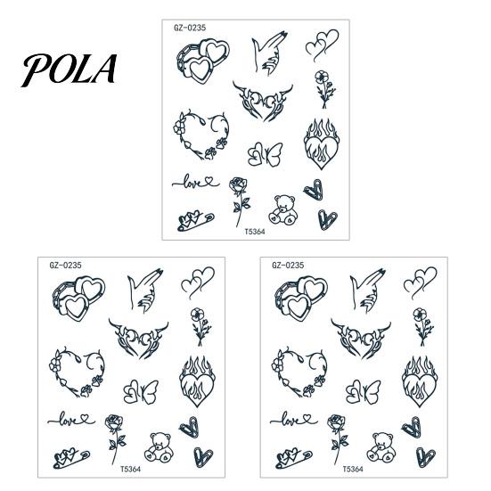 3 Pezzi Adesivi Tatuaggio Impermeabili per Uomo Donna, Viso Corpo Braccio Petto Spalla Coscia Vita Tatuaggio Temporaneo Decalcomania, Tatuaggio Finto Body Art a Lunga Durata