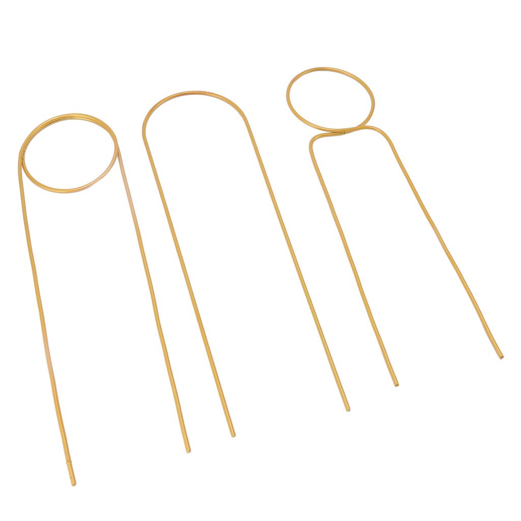 3 Pcs Plant Trellis 40cm Wrought Iron Metal Plant Climbing Trellis Indoor Green Plant Potted Flower