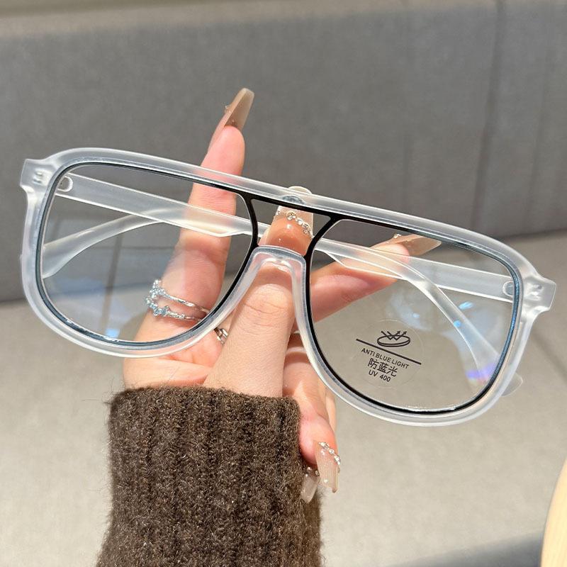 Neue modische Brillenrahmen mit Blaulichtfilterung, trendige quadratische Brillen für Männer und Frauen MH9089