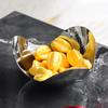 Stainless Steel Plates, Bowls, Modern Art Triangular Curved Fruit Plates, Living Room Decorations, Kitchen, Storage Trays
