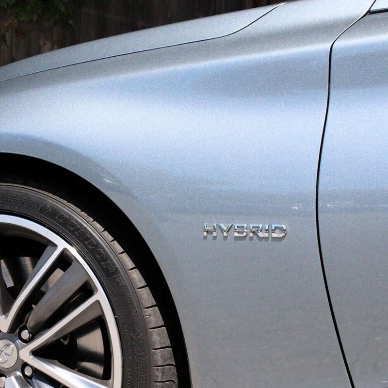 1pcs for Infiniti Hybrid Left or Right Side Fender Badge Emblem Nameplate Car Accessories W1