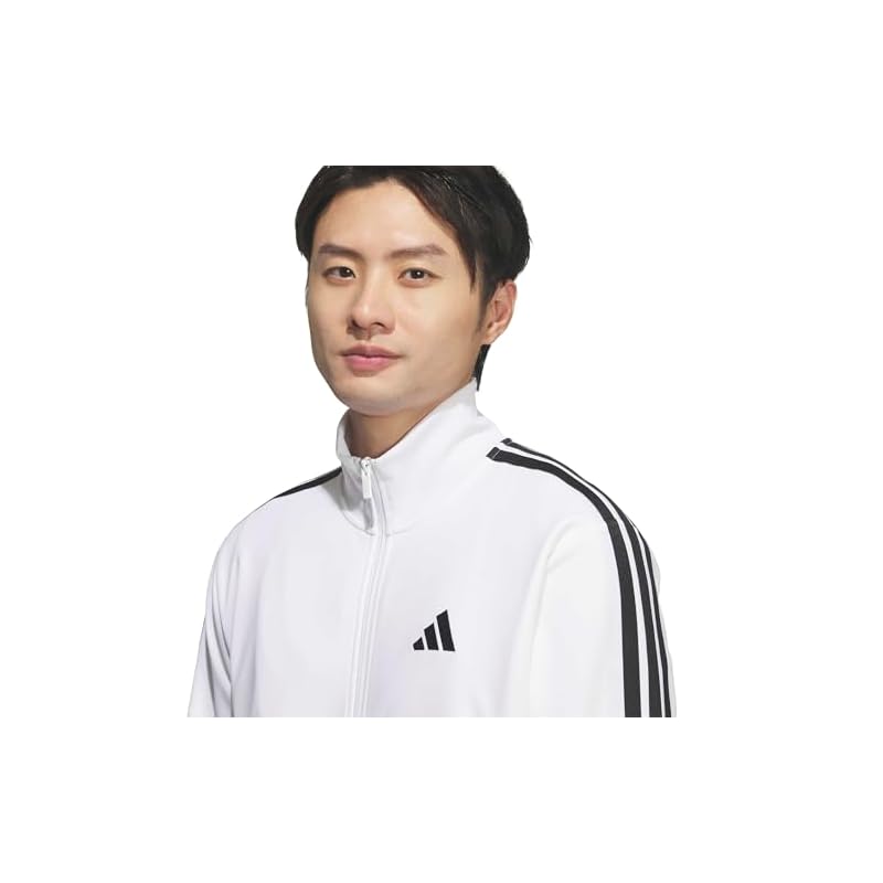 Adidas Track Top Must Haves 3-Stripes Track Top Men's DH100 White (KR6431) M