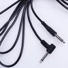 Silent Electric Guitar Cable, Black, 6m/3m, Angled Head, Noise Reduction Shielded, for Acoustic/Electric Guitar.