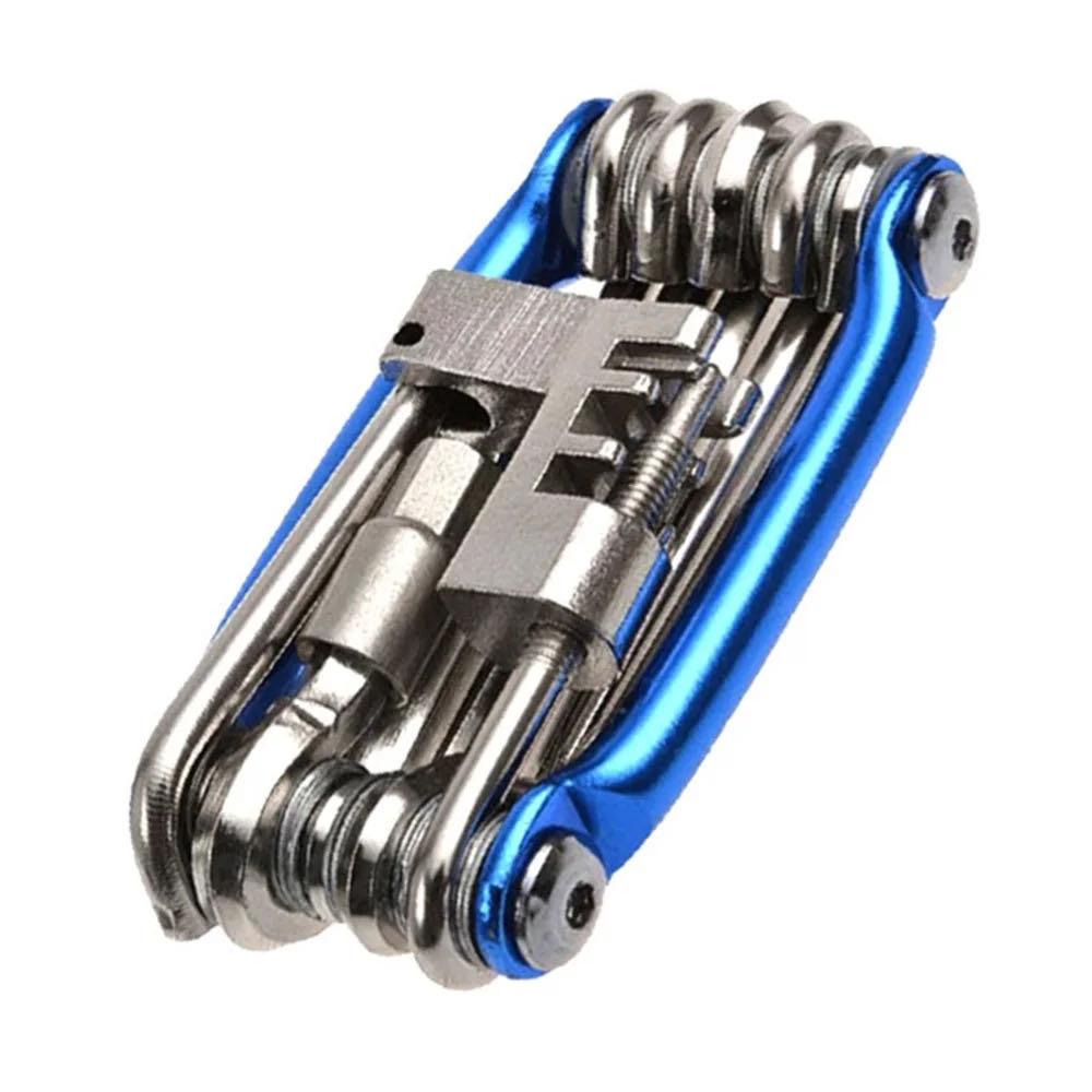 Bike Tool Kit 11 in 1 Bike Tool Multitool for Bike Hex Wrench Chain Spoke Wrench for Mountain Bike Cycling