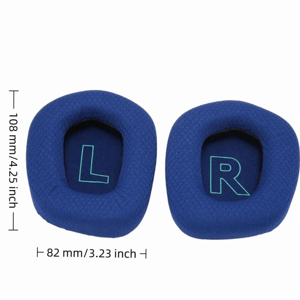 2PCS Elastic Earpads Cushions Replacement Ear Pads for Logitech G733 Headphones Gaming Headset синий