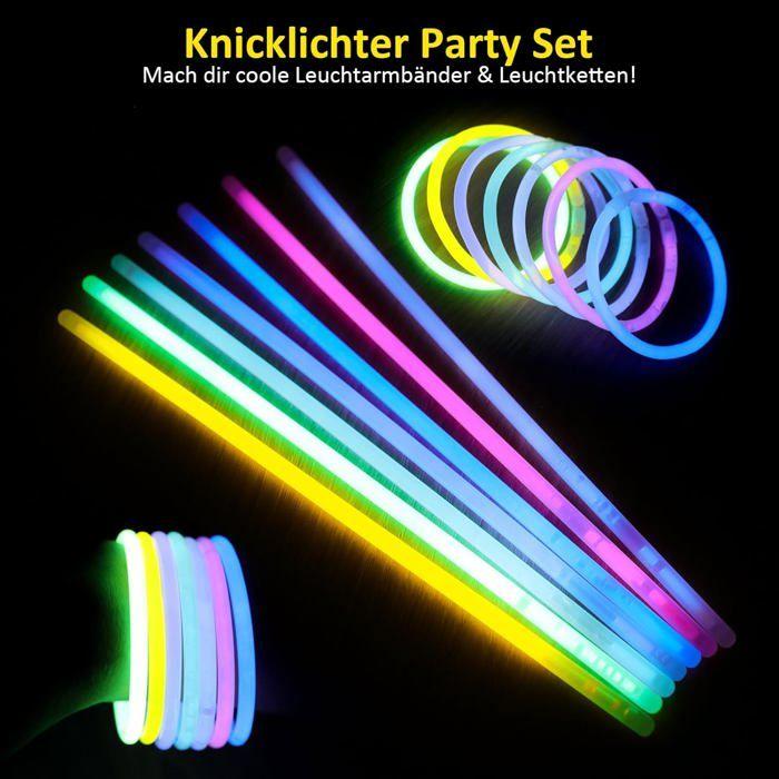 Bracelets lumineux Bracelets Lumineux Fluo 100 pièces - Multicolores festifs