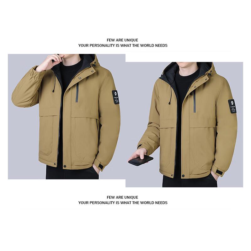 Jeanswest Men's Outdoor Winter Hooded Padded Jacket