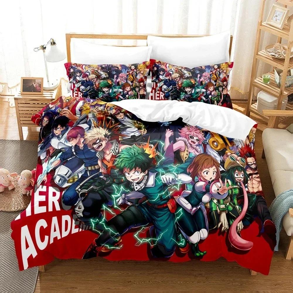 Comforter New My Hero Academia Bedding Set For Bedroom Soft Modern S Comefortable Kids And