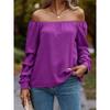 Women's New Fall Fashion Off The Shoulder Long Sleeved Shirt