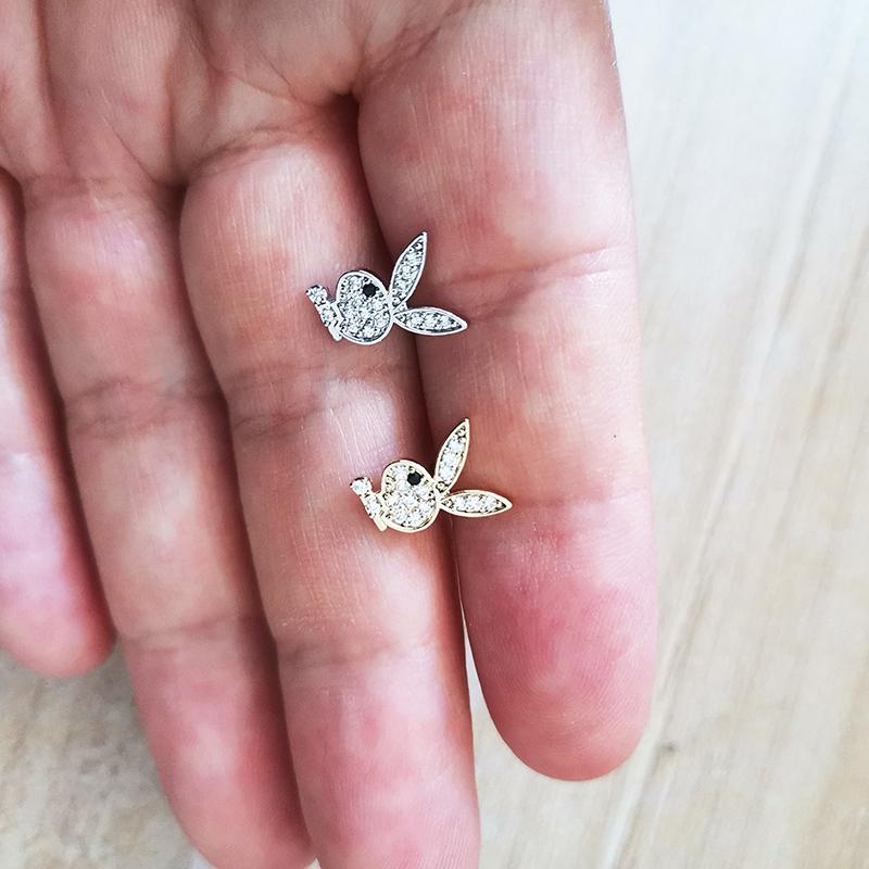 20G Chirurgischer Edelstahl Nasenstecker CZ Kaninchen Nasenringe Unisex Nasenpiercing Schmuck Knorpel Ohrring Tragus Körperschmuck