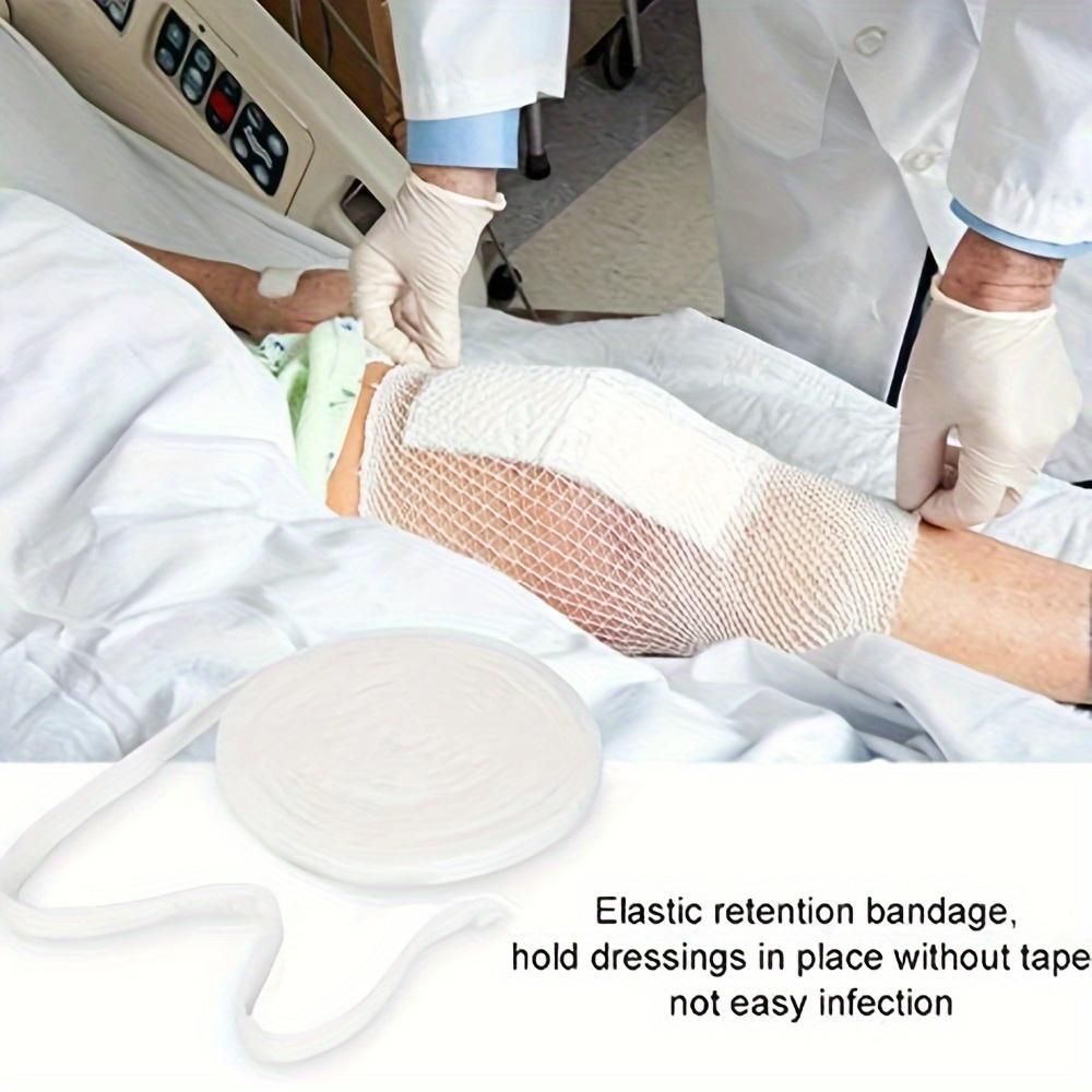 1 Roll Elastic Net Wound Dressing Net Tubular Bandage Mesh Tubing Tubular Gauze Fix Breathable Bandage Retainer for Wrist Elbow