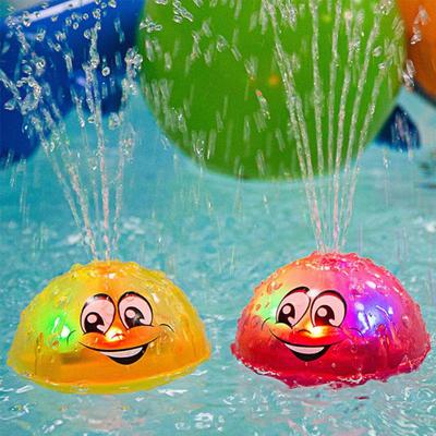 Cute Cartoon Light Music Sprinkler Water Splash Ball Kids Baby Bath Pool Toy