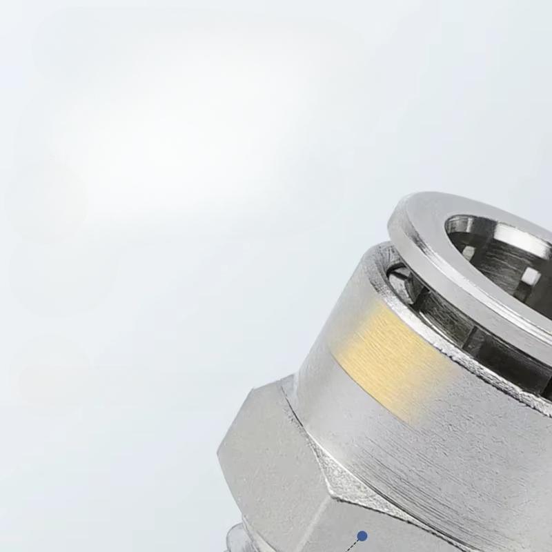 PC PL PCF PLF M5 6 1/8" 1/4" 3/8" 1/2" 3/8" BSP Außengewinde 4-16mm Vernickeltes Messing Winkelstück Gerade Steckverbindung Pneumatikfitting