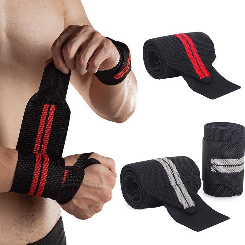 1 Pair Fitness Wrist Support Wristband Gym Weight Lifting Wraps Bandage Sports Wristband