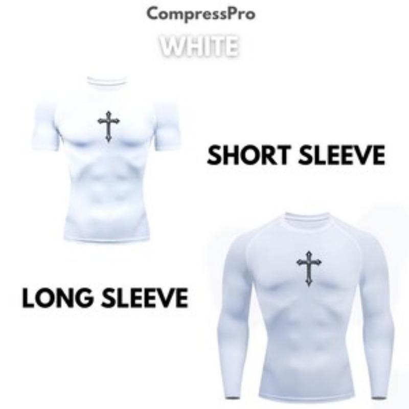 Cross-Kompression Shirt Fitnessbekleidung, Training, Valentinstagsgeschenk für Ihn Fitness. Tolles Shirt für Sport. Atmungsaktiv und bequem.