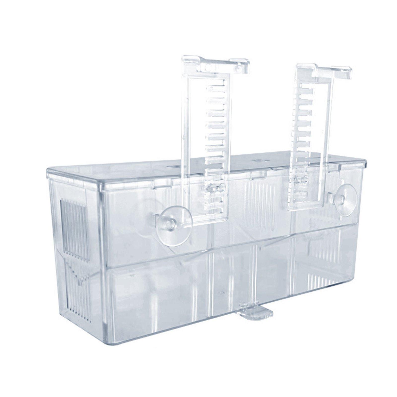Guppy Breeding Fish Habitat 3 Removable Chambers Aquatic Creature Hatchery Hatchery Aquatic Habitat Separation Box Easy to Clean