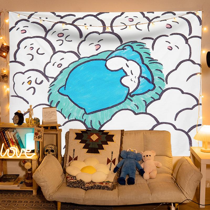 INS Style Bedroom & Dormitory Wall Hanging Cloth – Canvas Poster Decor