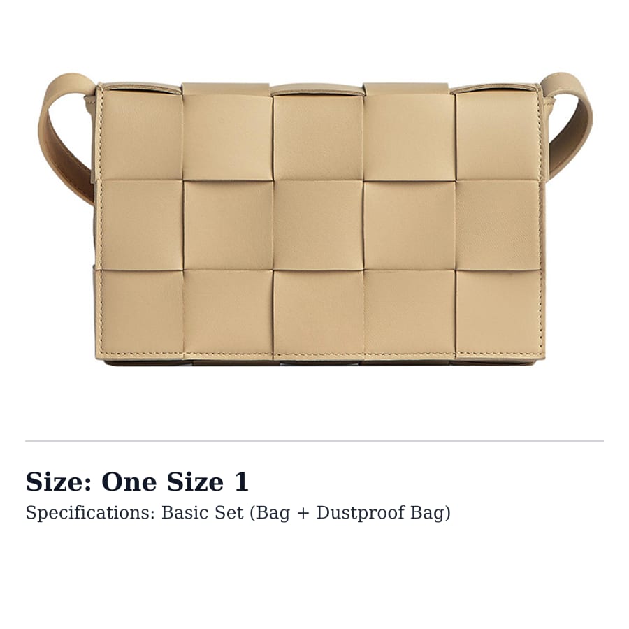 Bottega Veneta Cassette Crossbody Bag Intreccio Porridge 578004VMAY19776