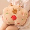Cartoon Capybara Biscuits Throw Pillow Plush Toy Doll Cookie Doll Home Sofa Pillow Doll