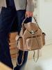 Komorebi Museum [Leather & Chain Strap Set] Nylon Signature Buckle 2-In-1 Tote & Backpack | Beige | B12-2