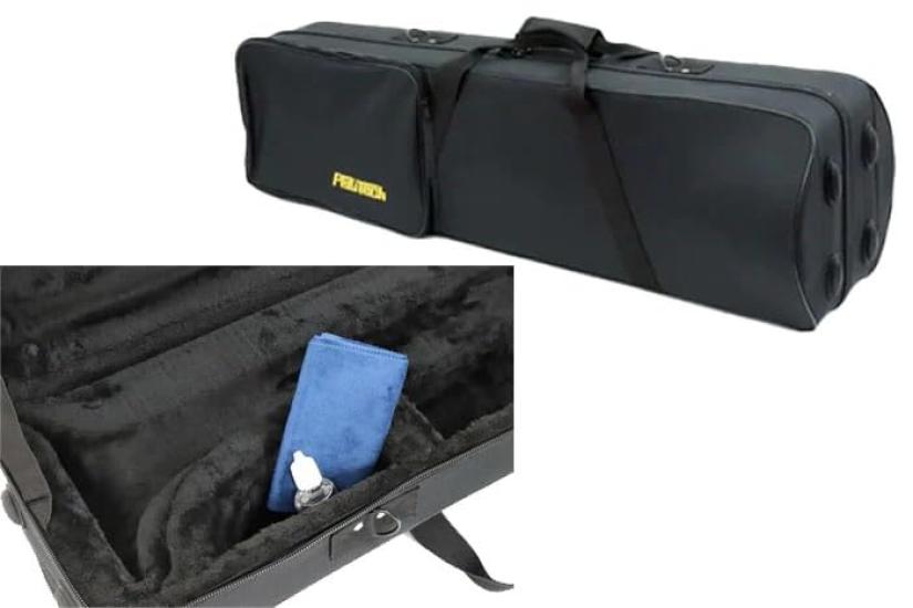 PLAYTECH BbF Tenor Bass Trombone, Traditional Wrap Model, with Semi-Hard Case