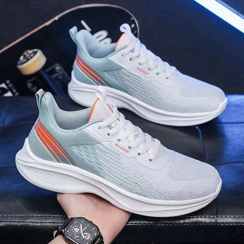 Sports Shoes Men's Shoes Summer Mesh New Student Breathable Soft Sole Versatile Lightweight Casual Non-slip Running Shoes