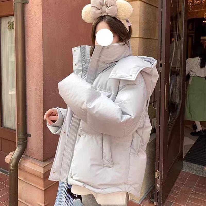 

Утепленный зимний пуховик для пары с уникальным дизайном и чувством стиля S