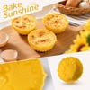 Heat Muffin Cups with Sunflower Design for Baking Cakes and Puddings