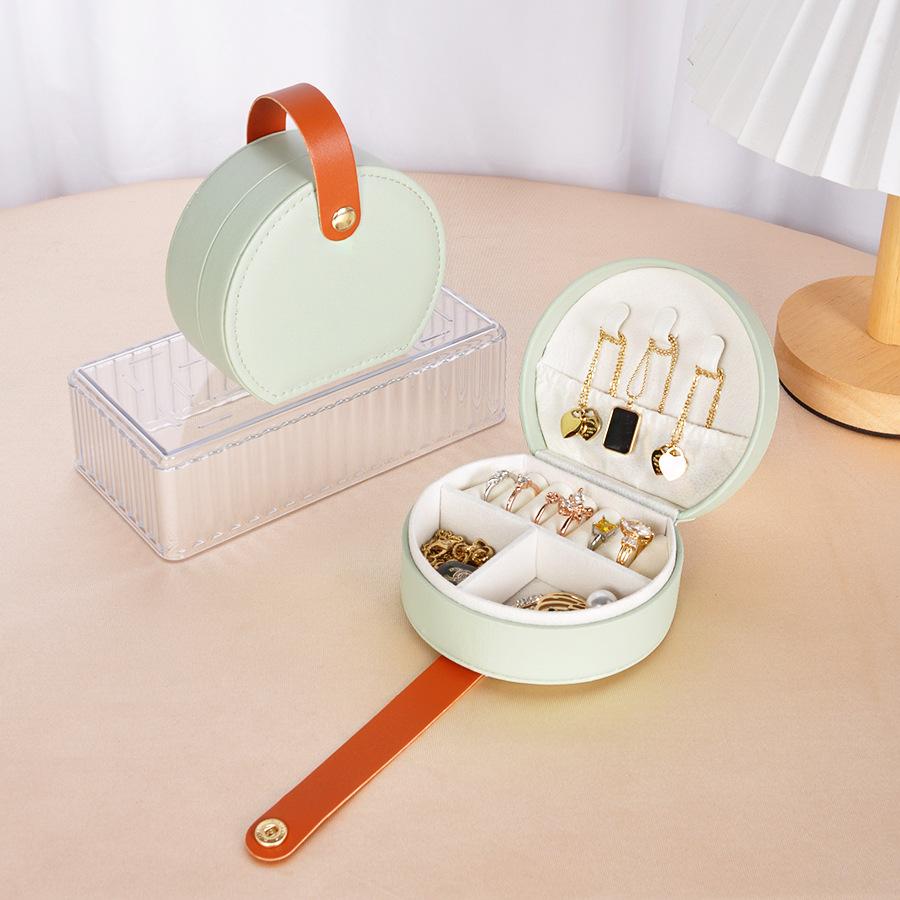 

Mini Hand-held Jewelry Organizer Portable Travel Ladies Jewelry Box Jewelry Box for Rings, Pendants, Earrings, Necklaces, Bracel