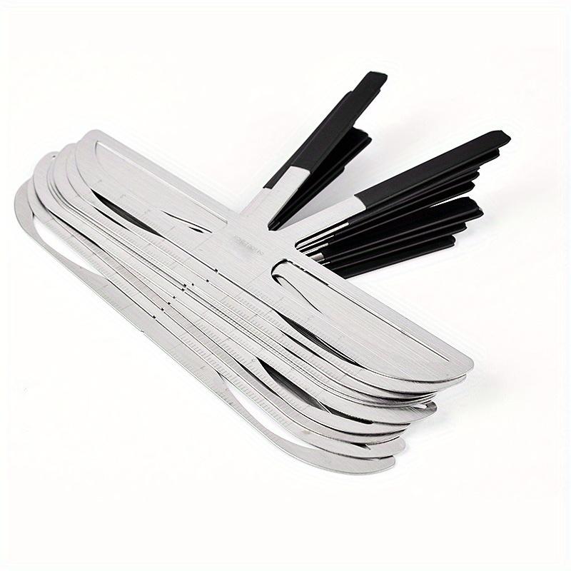 Eyebrow Ruler Tool Permanent Makeup Eye Brow Lip Grooming Tattoo Stencil Shaper Rule Measure Stainless Steel