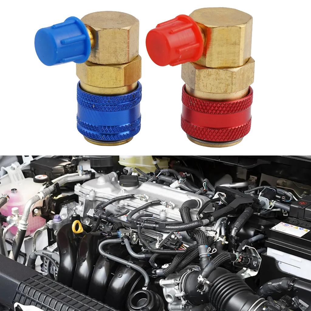 Adapter Coupler Quick Connector HVAC Maintenance 90-degree Design Adjustable Alloy Color Coded Easy To Connect