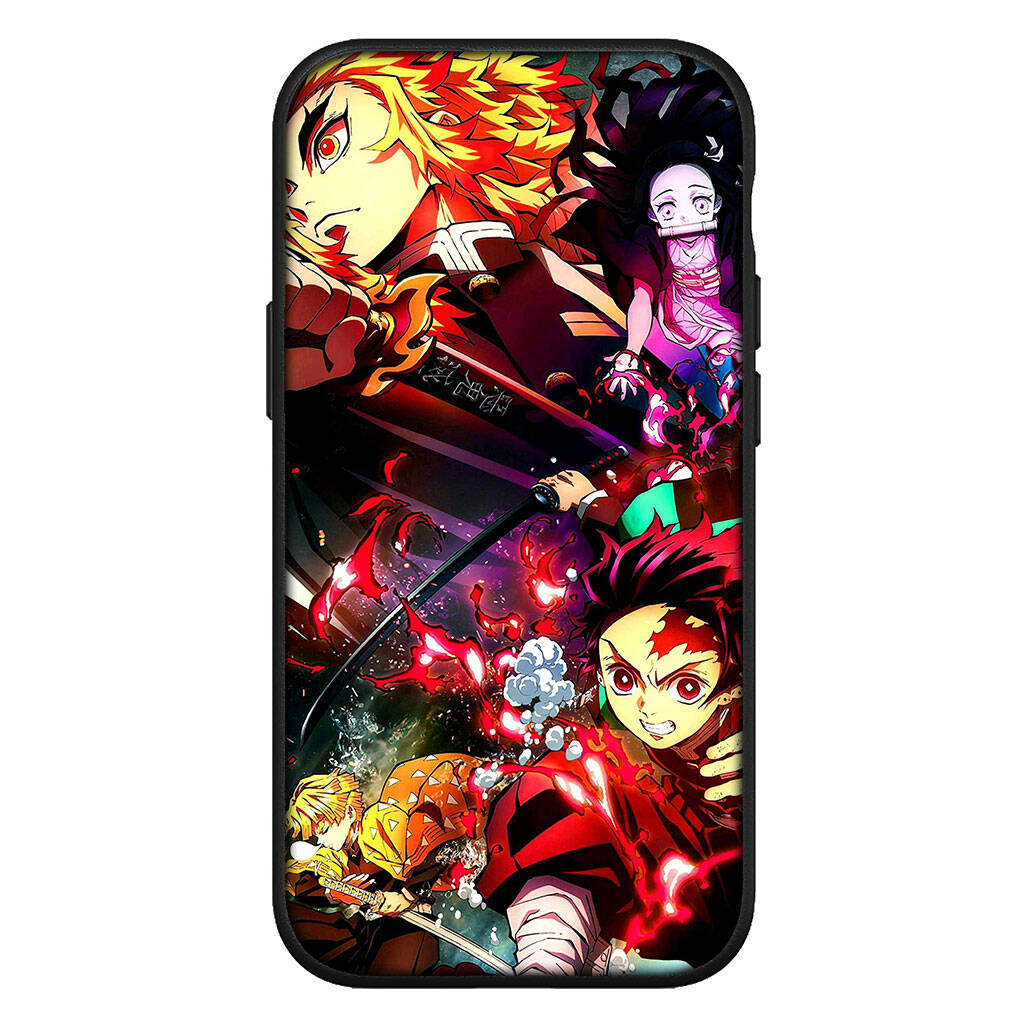 For Samsung Galaxy S25 S24 iPhone 17 16 15 Xiaomi Redmi Note 14 13 12 11 Plus Pro Max Phone Case Demon Slayer Kamado Tanjirou Kamado OPPO Huawei Cover