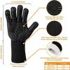 1472°F Heat Resistant Fireproof Oven Mitts Long Silicone Mittens BBQ Gloves Grilling Gloves for Kitchen Smoker Barbecue Camping