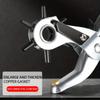 Leather Belt Hole Punch Plier Hole Eyelet Puncher Revolve Sewing Machine Bag Setter Tool Watchband Strap Household Leathercraft